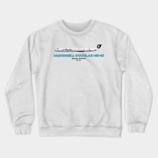 McDonnell Douglas MD-83 - Alaska Airlines Crewneck Sweatshirt